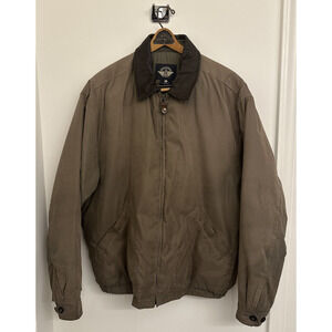 Dockers Outerwear Zipper Jacket RN-39441 Olive - Men's Large